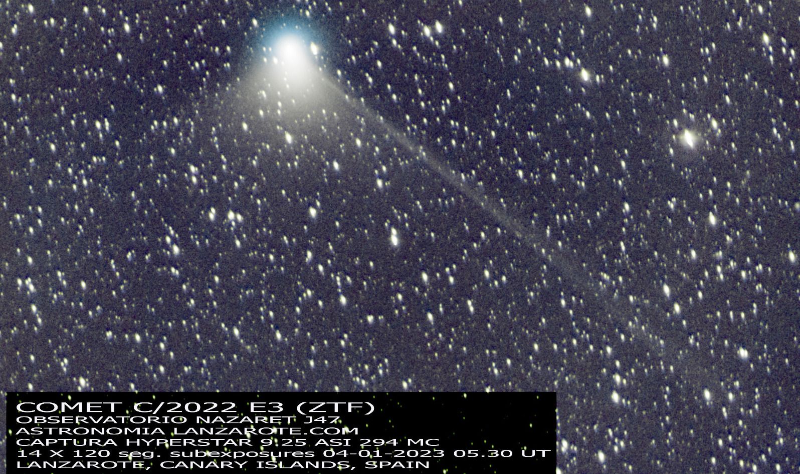 El Cometa C E Ser Visible Desde Lanzarote Los D As Y De Febrero