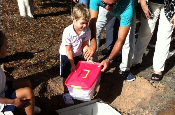 Educación coloca la primera piedra de los proyectos de ampliación de los colegios de La Garita y Alcalde Rafael Cedrés