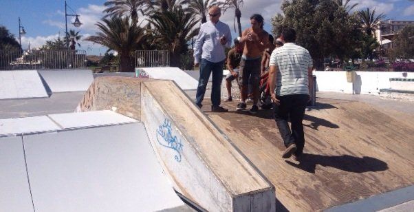 Arrecife rehabilita las instalaciones del skatepark del Parque Temático