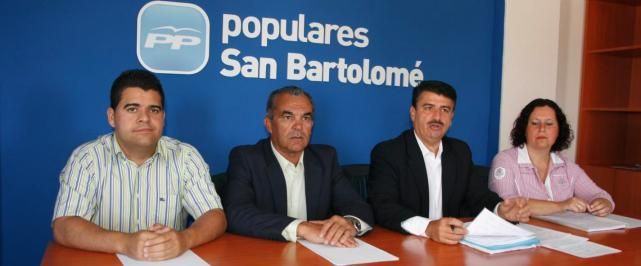 El PP denuncia que San Bartolomé aún no ha aprobado su presupuesto para este año y que tiene que devolver más de 3,1 millones