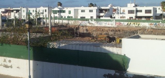 Las obras del futuro centro deportivo de Playa Honda llevan ya 10 meses paradas y ni siquiera hay una fecha para reanudarlas