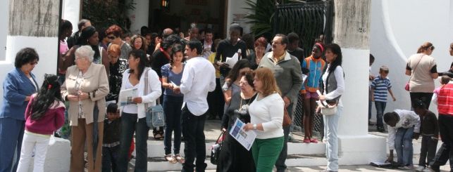 Titerroy celebró el día de San José Obrero, aunque la lluvia obligó a suspender la procesión