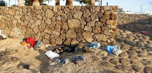 LLega una nueva patera a la playa de Las Cucharas