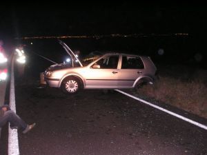 Dos aparatosos accidentes de tráfico se suceden en Yaiza  el Día de Canarias