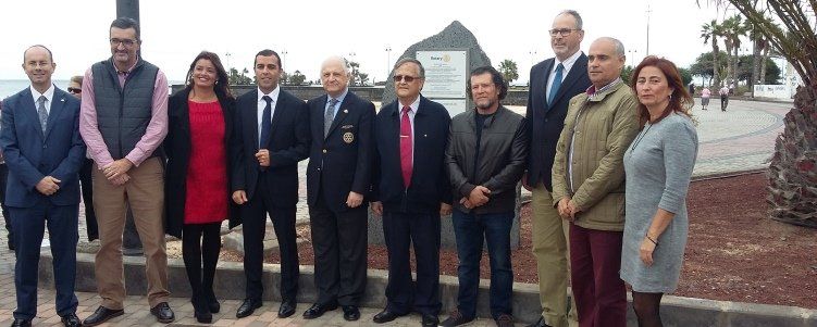 Una escultura donada por Rotary homenajea a los emprendedores de Lanzarote