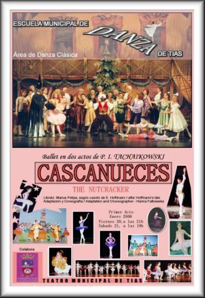 Cuarenta alumnos de la Escuela de Danza de Tías escenifican "Cascanueces"