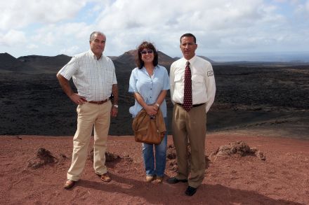 La ministra de Medio Ambiente, de turismo por Timanfaya