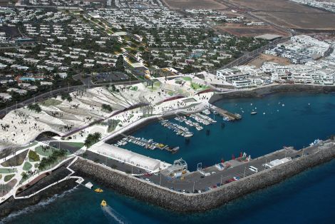 La Corporación insular da luz verde a la ampliación del puerto de Playa Blanca