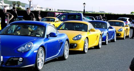 Porsche se pasea por Lanzarote