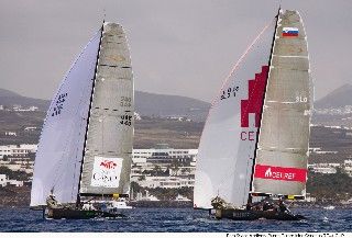 Se izan las velas de la Puerto Calero Islas Canarias RC44 Cup