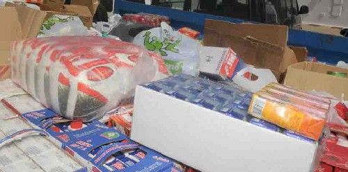 Más de 600 kilos de comida recogidos en una campaña solidaria detro de las fiestas de San Marcial