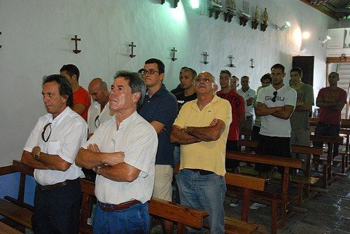 La UD Lanzarote visitó a San Marcial y a la Virgen de Los Dolores