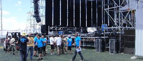 Todo listo para el concierto de Fito & Fitipaldis