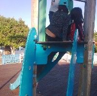 Tobogán sin escaleras en Playa Honda