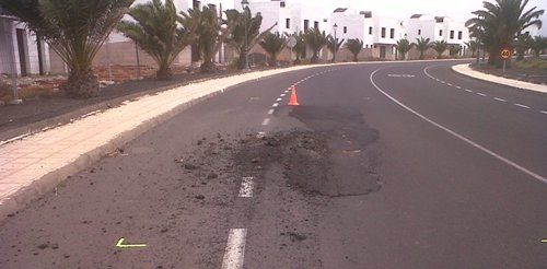 Un bache perpetuo en Costa Teguise