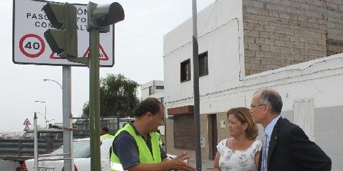 Los semáforos instalados en el barrio de Titerroy ya están en funcionamiento