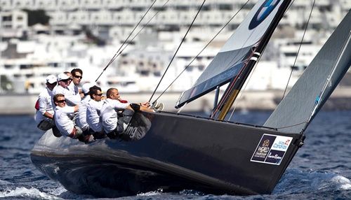 El USA17, primer campeón del mundo de RC44 en aguas de Puerto Calero