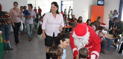 Papá Noel visita a los niños de Teguise