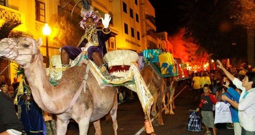 Melchor, Gaspar y Baltasar recorrieron todos los rincones de la isla