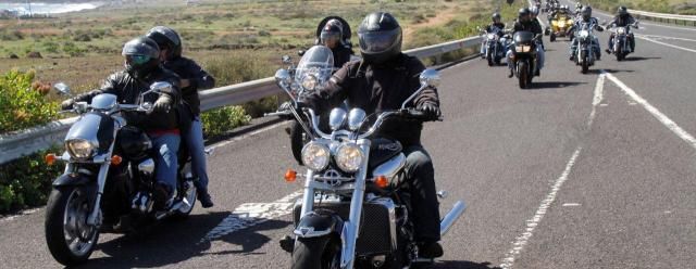 Los moteros del Motoclub K&R recorrieron Lanzarote