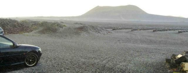 La granizada tiñó de blanco La Geria