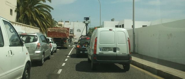 Un vehículo de Google toma imágenes de Lanzarote