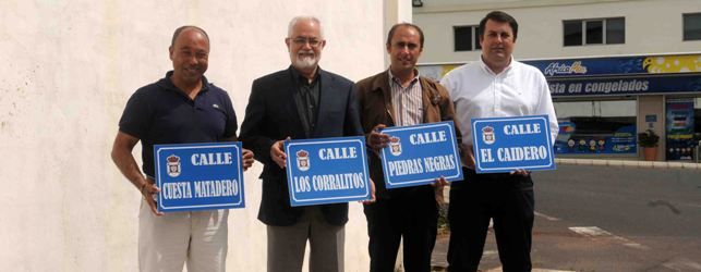 San Bartolomé comienza a colocar rótulos en las calles de la zona industrial de Playa Honda