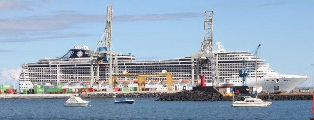 Arrecife recibe la visita de casi 6.000 turistas procedentes de cuatro cruceros