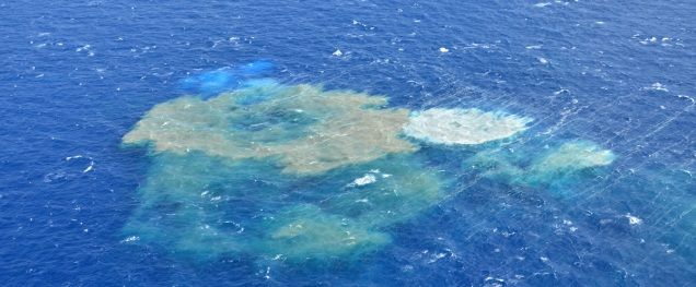 Los seísmos al norte de El Hierro han aumentado la presión del magma en La Restinga, dejando nuevas manchas en el mar