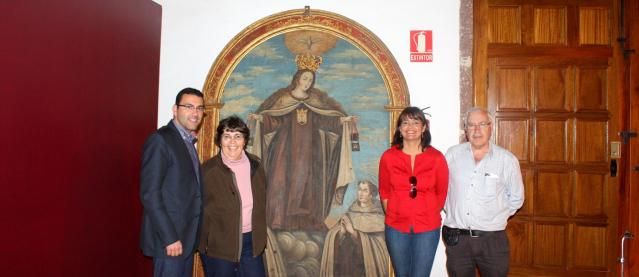 Una familia cede a Teguise el cuadro La Virgen de Carmelo del siglo XVIII, valorado en 16.000 euros