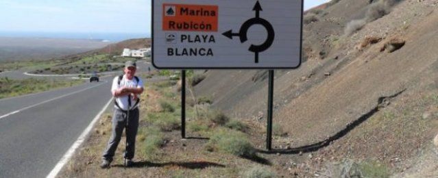 Un británico residente en Lanzarote recorrerá a pie la siete islas de Canarias para recaudar fondos para dos ONG's