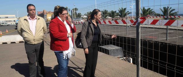 Las obras de pluviales de Playa Honda ya están en marcha, tras llevar paradas más de un año