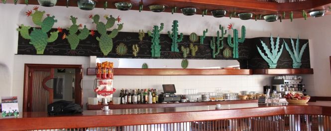 El mural de la cafetería del Jardín de Cactus vuelve a lucir como hace dos décadas