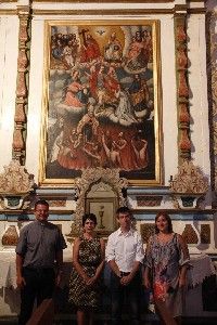 El cuadro de Ánimas luce ya restaurado en la iglesia de Yaiza