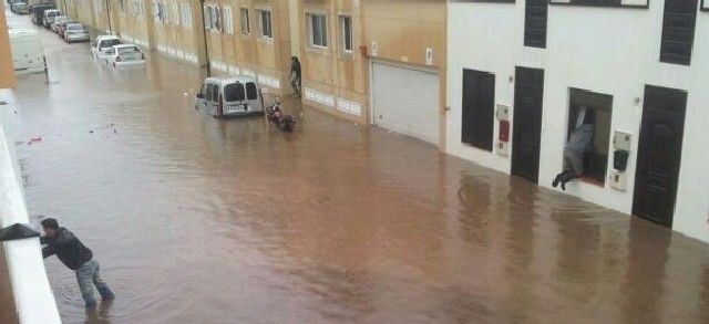 Las inundaciones obligaron a realojar a unas 40 personas en Arrecife