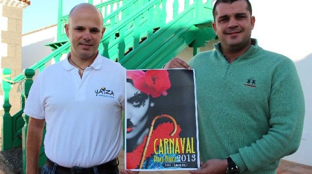 El cartel "Travestichaplin", de Manuel Díaz, anunciará el Carnaval de Playa Blanca