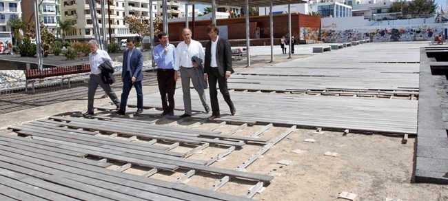 El Cabildo se compromete a rehabilitar el Parque 'Islas Canarias' y a crear un 'Centro de Atención al Crucerista' en la zona del Charco