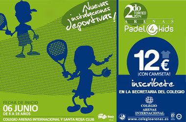 II Torneo Arenas Padel 4Kids en el Colegio Arenas Internacional