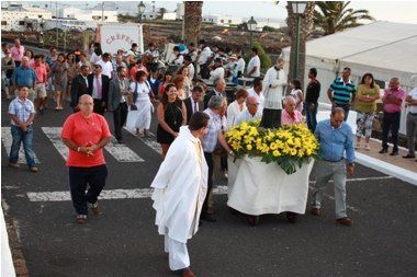 Las Breñas celebró su Día Grande con la procesión en honor a San Luis Gonzaga