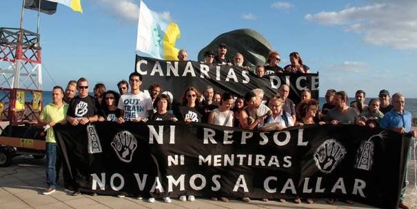 El colectivo Canarias dice No a Repsol denuncia la persecución mediática y política a las voces contra el petróleo