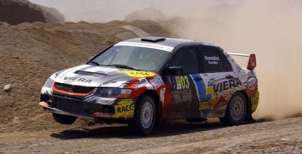 Podio de Marcos González en el Rally de Tierra de Gran Canaria