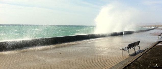 Lanzarote, en prealerta por fenómenos costeros hasta el jueves