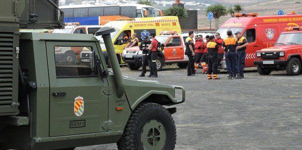 Más de 200 efectivos participan en el simulacro de emergencia volcánica en Ye