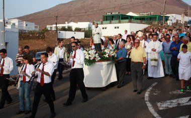 Las Breñas celebró su procesión en honor a San Luis Gonzaga