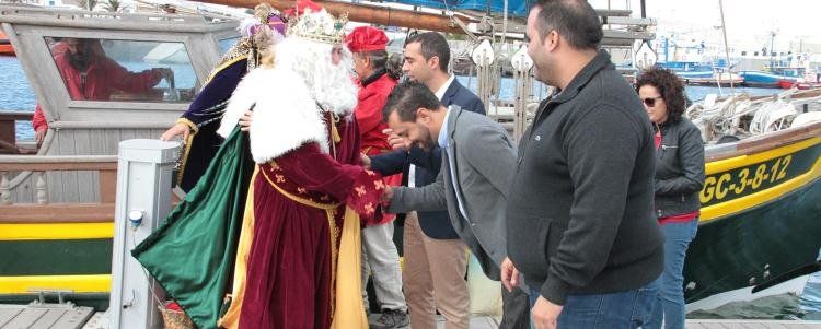 Sus Majestades de Oriente desembarcan en Arrecife