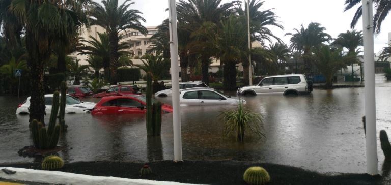 El PP critica la falta de previsión ante la prealerta y las inundaciones de Costa Teguise 