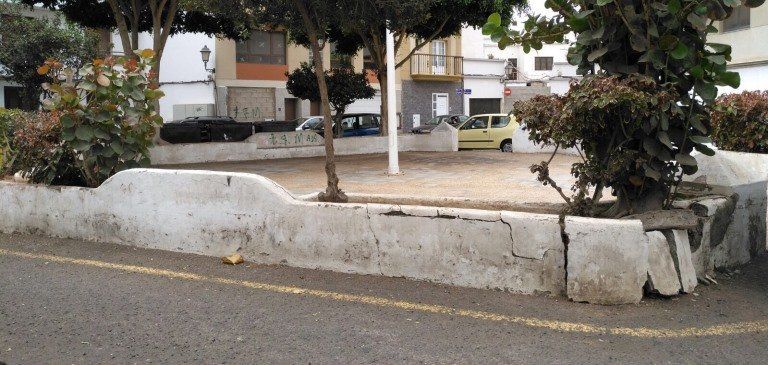 El Partido Popular pide el arreglo urgente de la Plaza Pedro Alcántara de la capital lanzaroteña