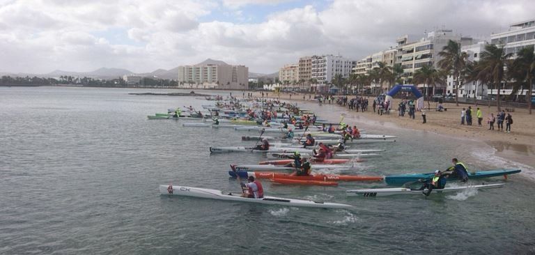 Jasper Mocke y Haeley Nixon vencen en la Atlantic Ocean Surfski Lanzarote