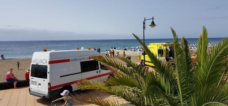 Fallece una bañista en la playa de Matagorda de Puerto del Carmen