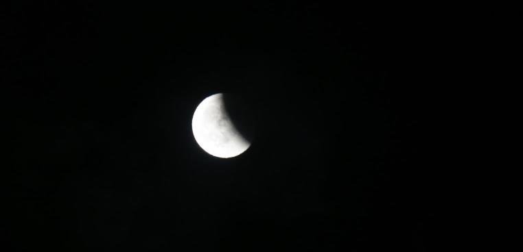 Así se vio el eclipse lunar en Lanzarote